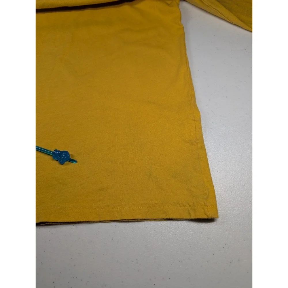 The North Face‎ Long Sleeve T Shirt Adult Small Yellow Never Stop Exploring Logo
